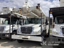 (Smock, PA) Altec AH-55E, Articulating & Telescopic Material Handling Bucket Truck rear mounted on 2