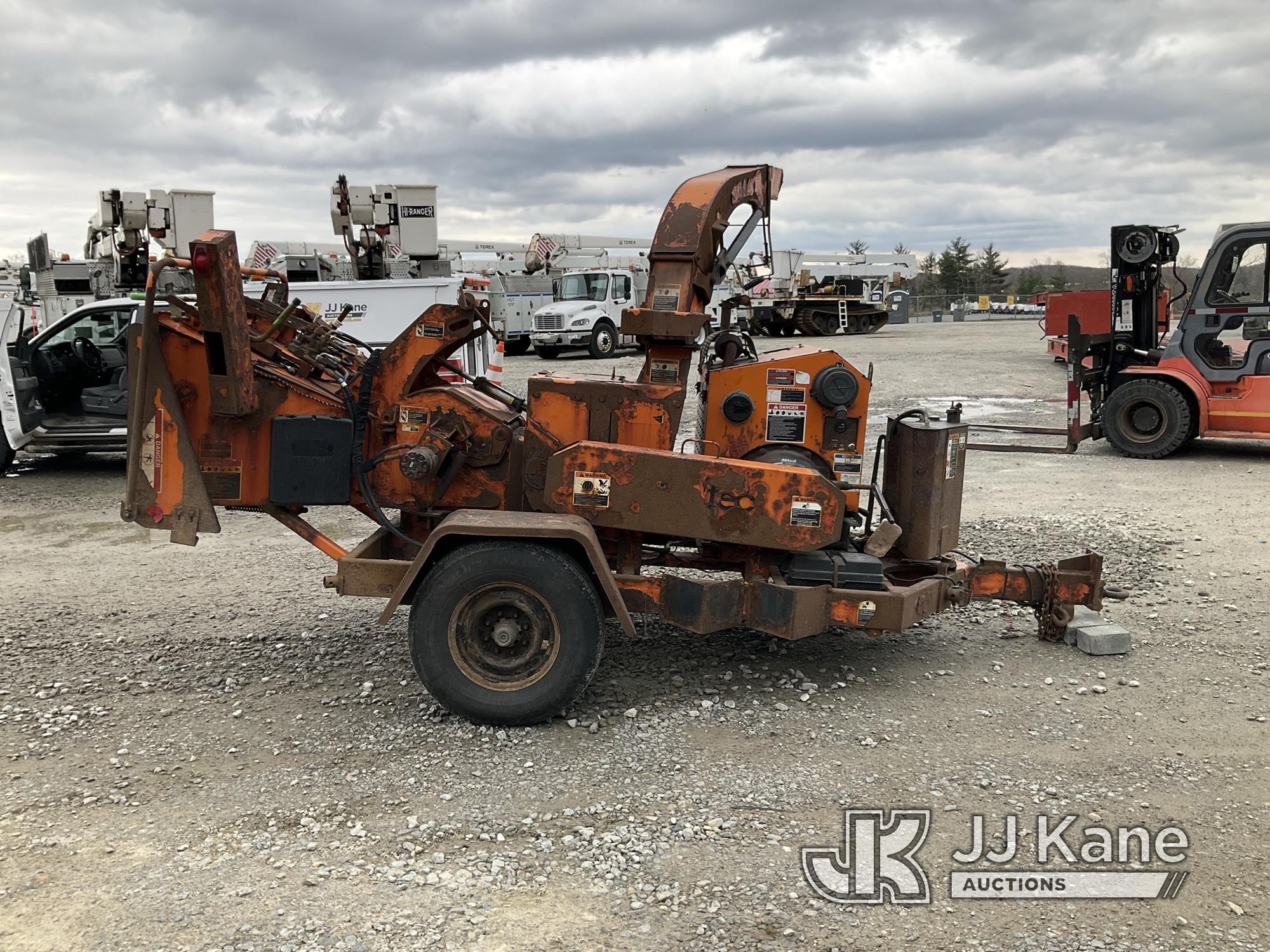 (Shrewsbury, MA) 2015 Altec DRM12 Chipper (12in Drum) Runs) (Operating Condition Unknown, Damaged To