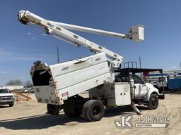 (Charlotte, MI) Altec LR756, Over-Center Bucket Truck mounted behind cab on 2013 Ford F750 Chipper D