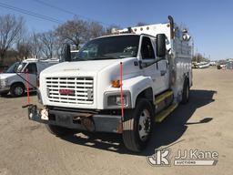 (Plymouth Meeting, PA) 2003 GMC C7500 Crew-Cab Enclosed Utility Truck Runs & Moves, Check Engine Lig