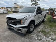 2018 Ford F150 Pickup Truck Duke Unit) (Runs & Moves) (Wrecked, Airbags Deployed, Jump To Start, Che