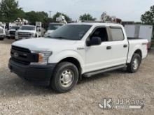 2018 Ford F150 4x4 Crew-Cab Pickup Truck Runs & Moves) (Wrecked, Rear End Damage, Tire Pressure ligh