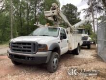Altec AT235, Articulating & Telescopic Non-Insulated Bucket Truck mounted behind cab on 2005 Ford F4