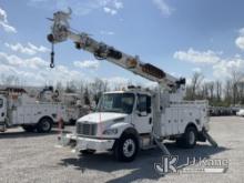 Altec DM47TR, Digger Derrick rear mounted on 2010 Freightliner M2 106 Utility Truck Runs, Moves & Up