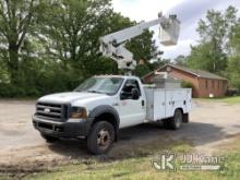 Altec AT200-A, Telescopic Non-Insulated Bucket Truck mounted behind cab on 2005 Ford F450 Service Tr