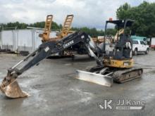 2014 John Deere 35G Mini Hydraulic Excavator, Decommissioned Decals Runs, Moves & Operates