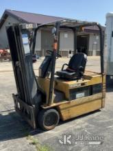 Caterpillar EP20T Solid Tired Forklift Battery Dead-Unable to Operate-Condition Unknown, forks not i