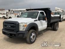 (Waxahachie, TX) 2015 Ford F450 Dump Truck, City of Plano Owned Runs & Moves