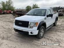 2014 Ford F150 4x4 Pickup Truck Runs & Moves)  (Light Cosmetic Drivers Seat Damage.