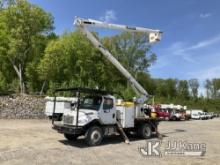 Terex XT60, Over-Center Bucket Truck rear mounted on 2012 Freightliner M2 106 Flatbed Truck Runs, Mo