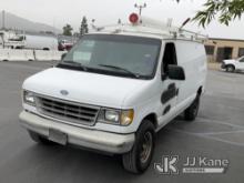 (Jurupa Valley, CA) 1996 Ford Econoline Cargo Van Paint Damage, Tow package, Will  Not Stay Running
