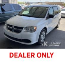 (Jurupa Valley, CA) 2015 Dodge Grand Caravan SE Mini Passenger Van Runs & Moves, Leaking Transmissio