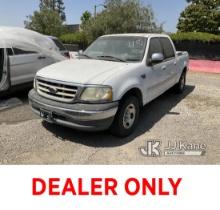 (Jurupa Valley, CA) 2001 Ford F-150 Crew Cab Pickup 4-DR Not Running, Has Linkage Problem, Has Tow P
