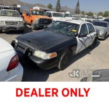 (Jurupa Valley, CA) 2011 Ford Crown Victoria Police Interceptor 4-Door Sedan Runs & Moves, Needs Dri