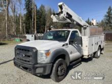 (Eatonville, WA) Altec AT40-MH, Articulating & Telescopic Material Handling Bucket Truck mounted beh