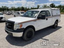 2014 Ford F150 4x4 Extended-Cab Pickup Truck Runs & Moves) (Runs Rough,  Check Engine Light, Body Da