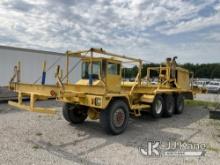 1995 Advance 3306300APT61010 Homemade T/A Pole Truck Runs & Moves) (BUYER MUST LOAD