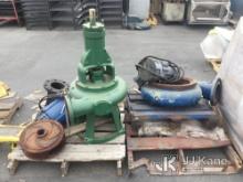 (Jurupa Valley, CA) 2 Pallets Of Metal Clogg Pipes & Pumping Equipment (Used) NOTE: This unit is bei