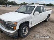 2012 GMC Canyon Extended-Cab Pickup Truck Runs & Does Not Move) (Wrecked, Severe Damage to Left Fron