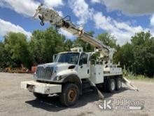 Telelect Commander 6060, Digger Derrick rear mounted on 2009 International 7400 6x6 Flatbed/Utility 