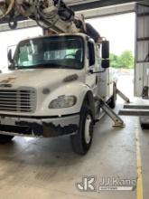 Altec DC47-TR, Digger Derrick rear mounted on 2016 Freightliner M2 106 4x4 Utility Truck Runs, Moves