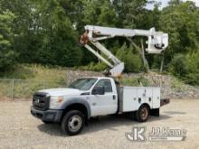 Altec AT37G, Articulating & Telescopic Bucket Truck rear mounted on 2011 Ford F550 Service Truck Run