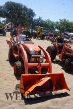 KUBOTA BX24D W/LOADER SN 52588 W/BT601 ATTACH (N/R)