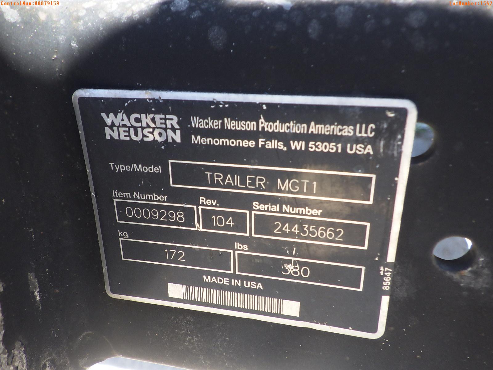 5-01557 (Equip.-Generator)  Seller:Private/Dealer WACKER NEUSON G25 20KW PORTABL
