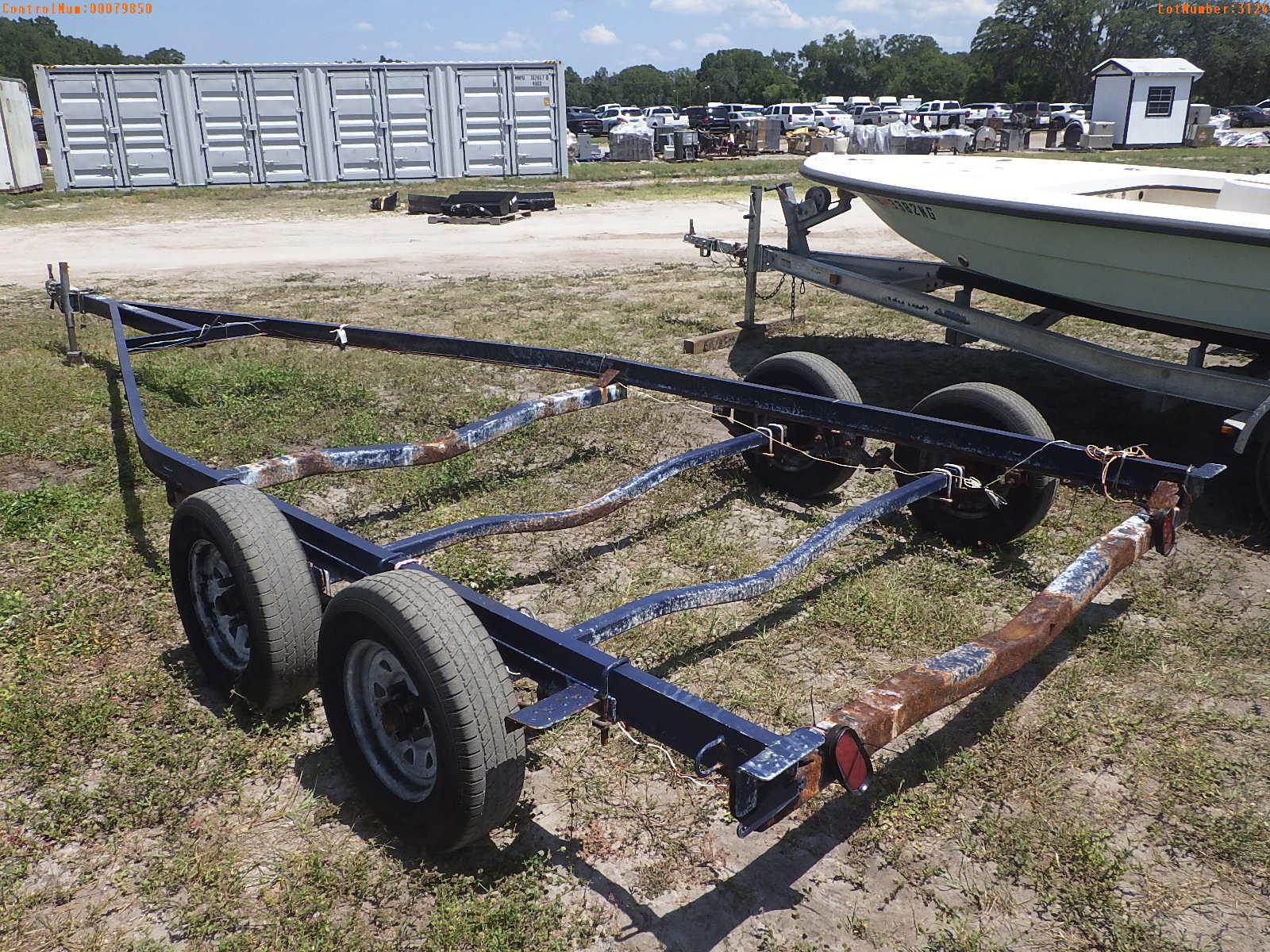 5-03124 (Trailers-Boat)  Seller:Private/Dealer TANDEM AXLE PAINTED STEEL BOAT TR