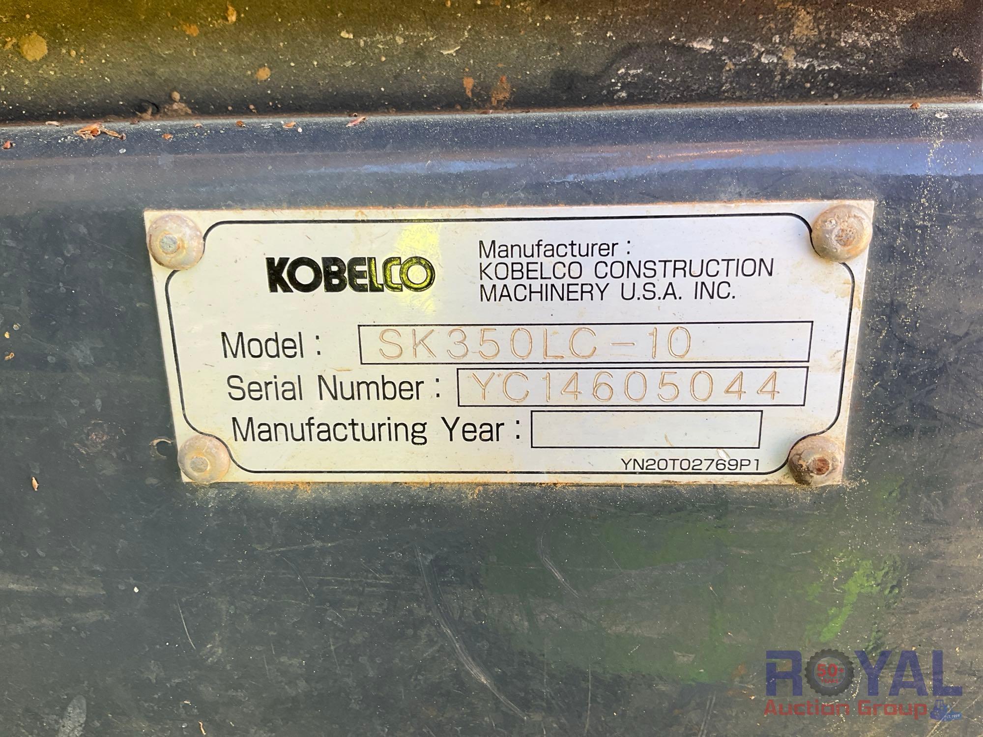 2019 Kobelco SK350LC-10 Hydraulic Excavator