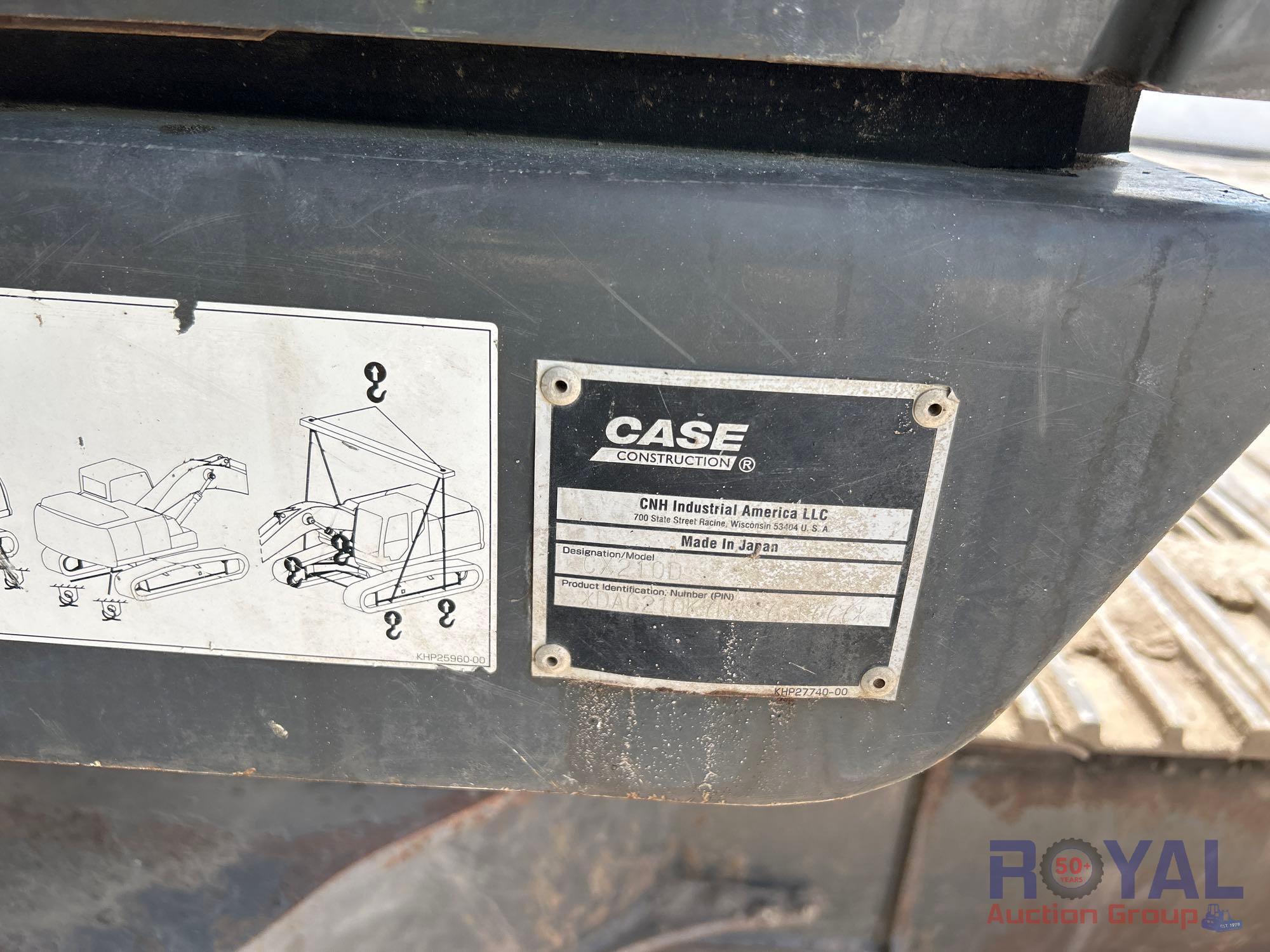 2018 Case CX210D Hydraulic Excavator