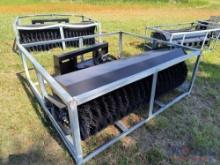 72in Skid Steer Broom Attachment