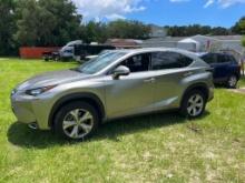 2017 Lexus NX 200t Multipurpose Vehicle (MPV), VIN # JTJYARBZXH2084471