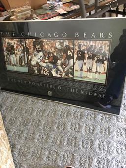 The Chicago bears the new monsters of the midway framed picture 35 in x 21 in