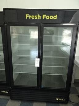 TRUE UPRIGHT COMMERCIAL SLIDING GLASS DOOR REFRIGERATOR