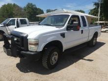 2008 Ford F250 4WD Pickup, s/n 1FTSX21568ED63122: Ext. Cab, 5.4L Gas Eng.,