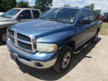 2003 Dodge 1500 4WD Pickup, s/n 1D7HU18D93S233748: 4-door, 5.7L Gas Eng., A