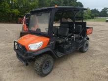 2018 Kubota RTV-X1140 4WD Utility Vehicle, s/n A5KD2GDBVJG024999 (No Title