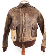 WWII A-2 LEATHER FLIGHT JACKET NAMED