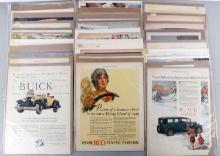 LOT OF 26 VINTAGE 20TH CENTURY CAR ADVERTISEMENTS