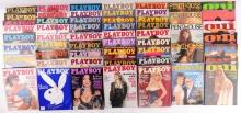 70S 80S PLAYBOY COLLECTION LOT OF 57 ADULT MAGS