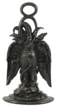 1847 ENGLAND CAST IRON EAGLE AND SNAKE DOOR STOP