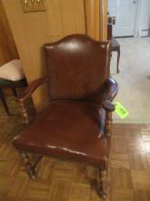 LEATHER ARM CHAIR