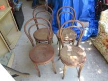 4 BENTWOOD CHAIRS