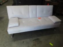 LEATHER SOFA BED  66 X 30 X 15