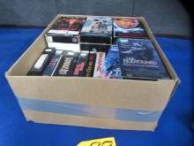 BOX OF VHS TAPES MOVIES