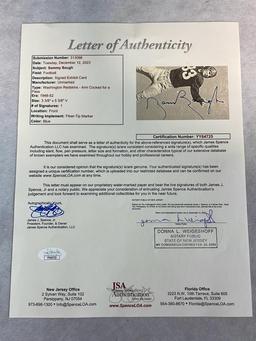 Sammy Baugh Signed Exhibit Card - Full JSA Letter