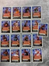 1999-2000 Topps Basketball Daily Double Game Cards- 17 Cards Kobe Shaq