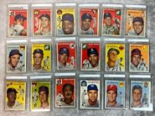 1954 Topps Baseball 18 Card Lot - Condition Varies VG - EX