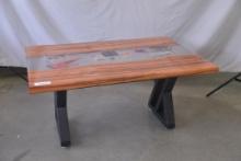 Cleveland Browns themed coffee table